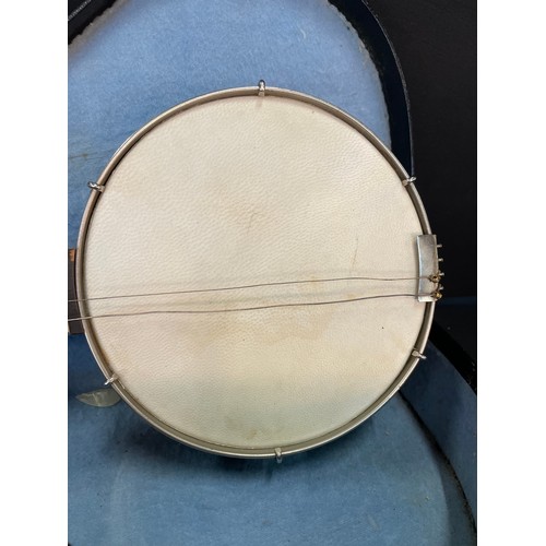 334 - Vintage English Made Banjo & Case