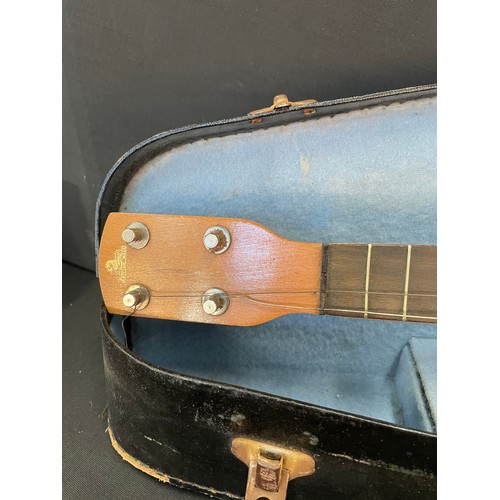 334 - Vintage English Made Banjo & Case