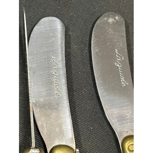 336 - 4 x French Laguiole Jean Dubost Vintage Butter Knives