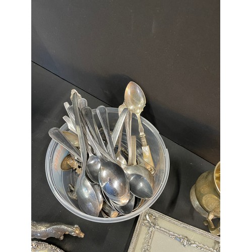 337 - Box Of Mixed Metal Ware