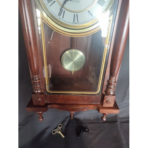 358 - Lincoln 31 day mechanical wall clock