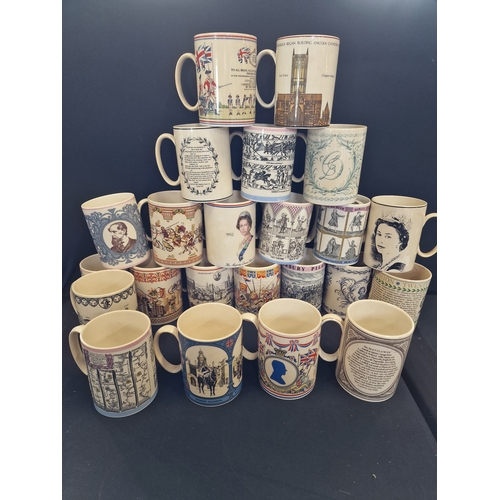 362 - A large collection of wedgewood of Etruria and Barkaston mugs all various designs.  23 in total