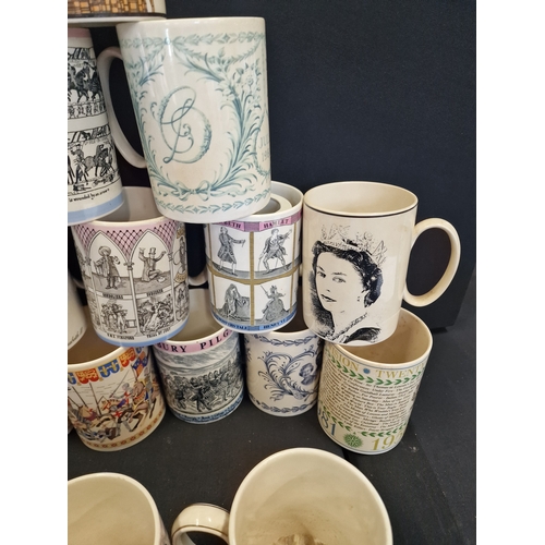 362 - A large collection of wedgewood of Etruria and Barkaston mugs all various designs.  23 in total