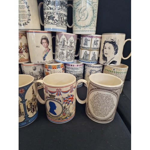 362 - A large collection of wedgewood of Etruria and Barkaston mugs all various designs.  23 in total