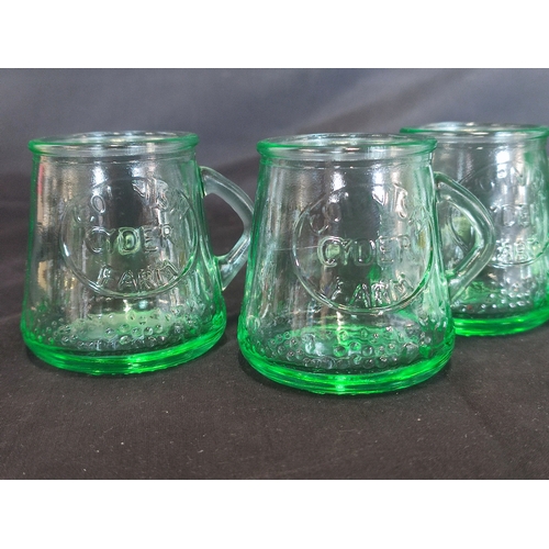 368 - 6 Cornish Cider Farm glasses approximately 6.5cm tall