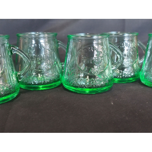 368 - 6 Cornish Cider Farm glasses approximately 6.5cm tall