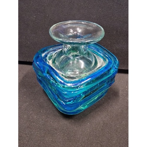 377 - Medical glass ware and a hand made style mark paper weight