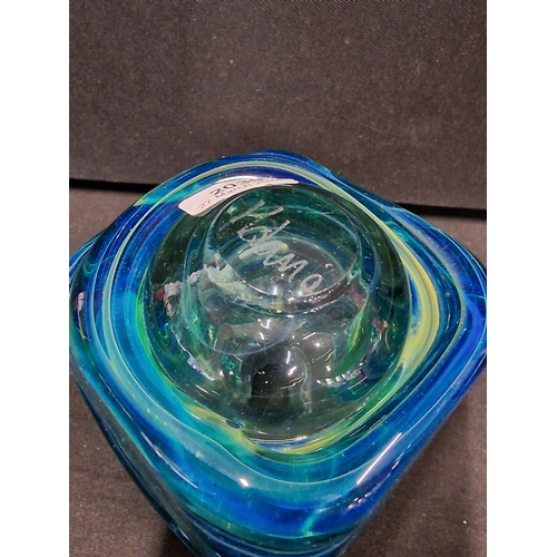 377 - Medical glass ware and a hand made style mark paper weight