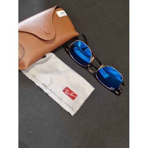 386 - A pair of genuine Rayban clubmaster sun glasses