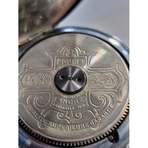 412 - HEBDOMAS 8 day pocket watch