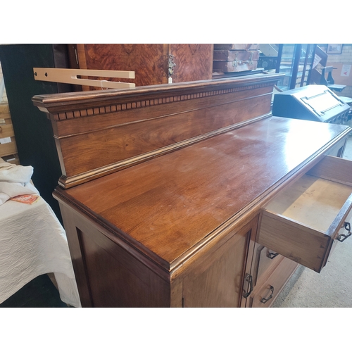 407 - Antique sideboard with 3 drawers and 2 cupboards