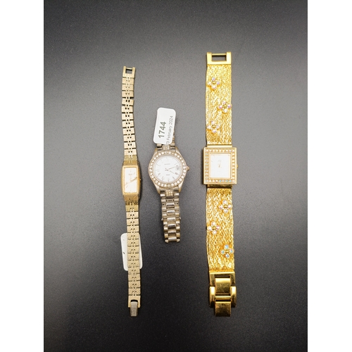 3 - 3 vintage ladies watches including Sekonda, Seiko and a gold coloured Kirk's Folly watch