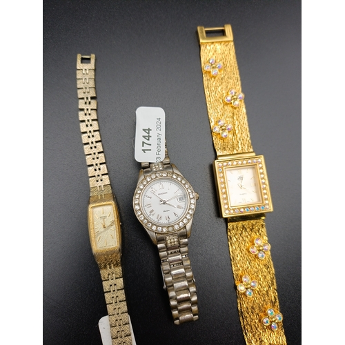 3 - 3 vintage ladies watches including Sekonda, Seiko and a gold coloured Kirk's Folly watch