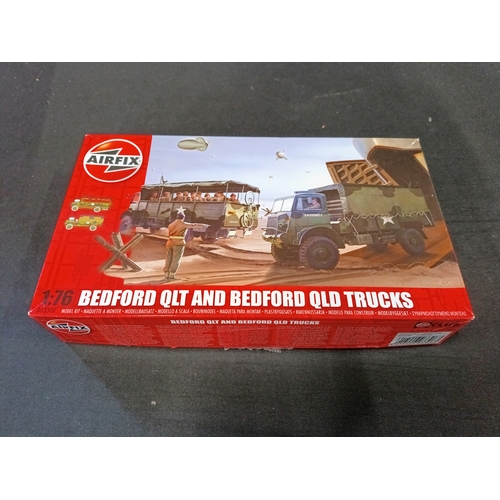 52 - Airfix Bedford Qlt and Bedford old Trucks scale 1:76 model number A03306