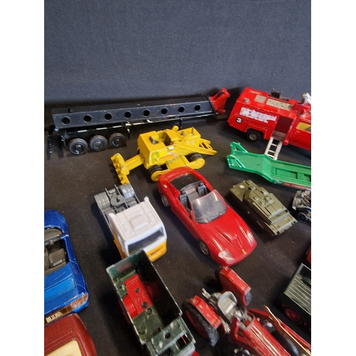 63 - A collection of Corgi, days gone, burago cars and others.