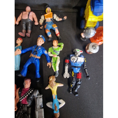 66 - A large collection of various vintage characters. Includes Dr Who, Terminator, space jam, thundercat... 