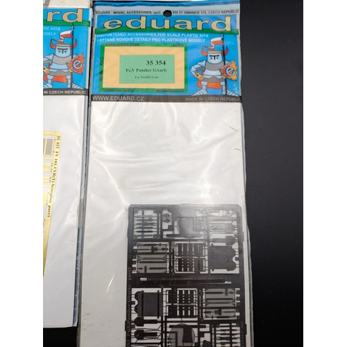 178 - 4 Eduard accessories for scale plastic kits including 35597 Schurzen Panther Ausf.G, 35457 FV 101 CV... 