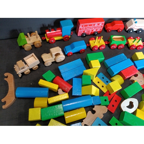 236 - Set of wooden blocks and cars