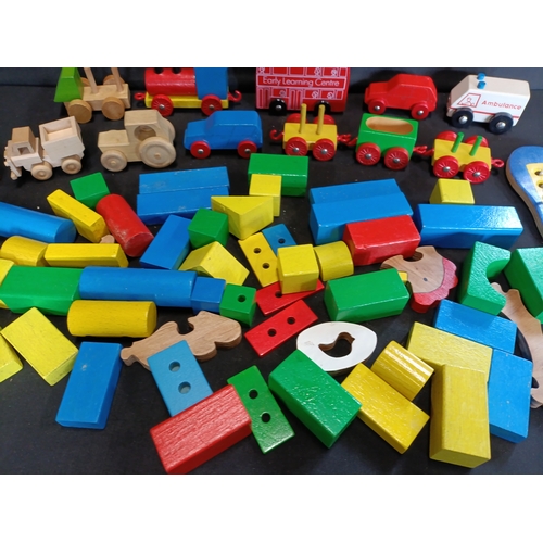 236 - Set of wooden blocks and cars