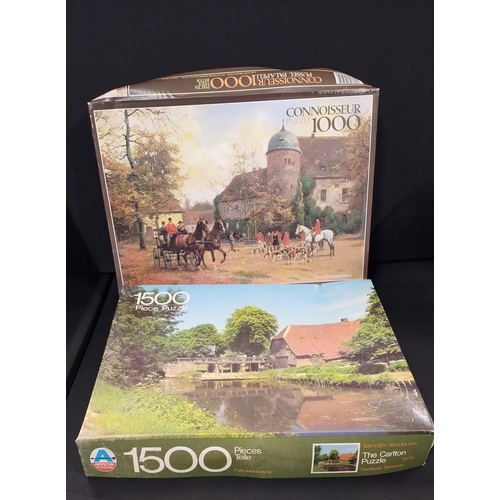 260 - Two jigsaws 1000 & 1500 pieces and two Scrabble games