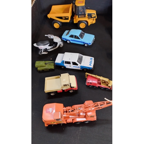 264 - Collection of vintage diecast cars Dinky, Matchbox corgi and other makes