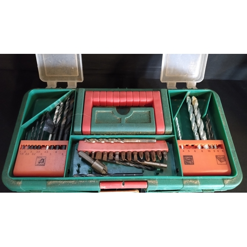 268 - Bosch tool box and contents, parkside cordless drill tested and working, socket screwdriver set and ... 