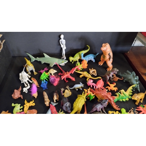 275 - Selection of dinosaurs, dragon, shark, and other figures