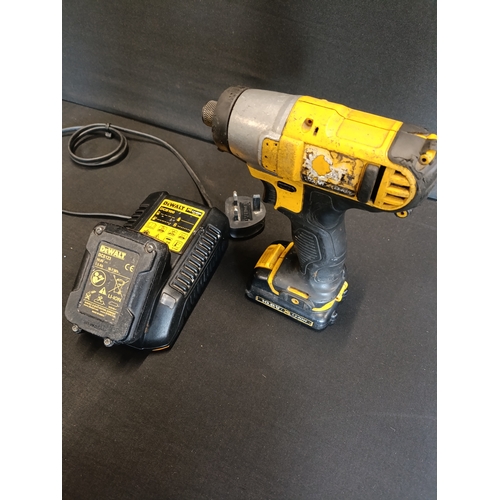 297 - Dewalt dcf815 10.8v impact driver with 2 batteries and charger