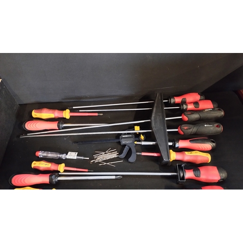 279 - Various screwdrivers, rotary cutters and other items