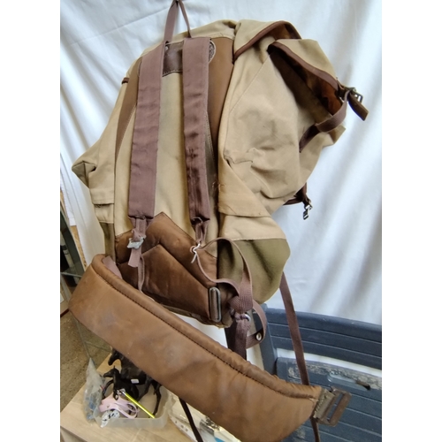 294 - Karrimor KS-100e Green canvas rucksack