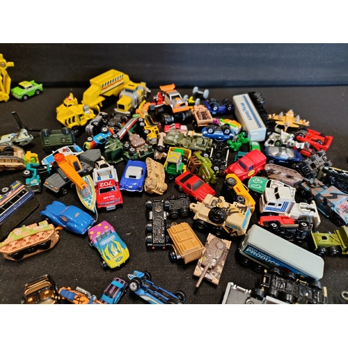 307 - Collection of vintage miniature toy vehicles including Matchbox, Tootsietoys, micro Machines and mor... 