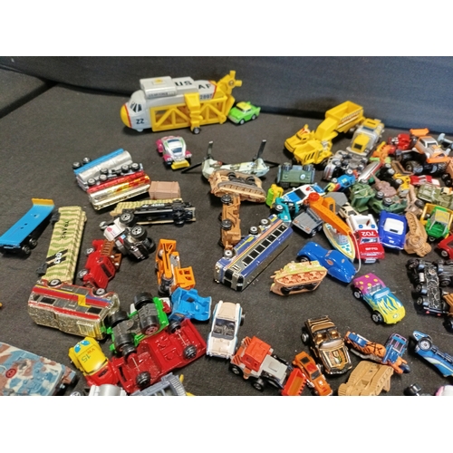 307 - Collection of vintage miniature toy vehicles including Matchbox, Tootsietoys, micro Machines and mor... 