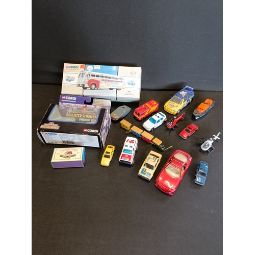 308 - Collection of vintage toy vehicles including Corgi, Matchbox, Hornby, Lledo and more