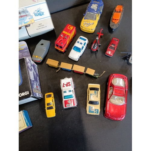 308 - Collection of vintage toy vehicles including Corgi, Matchbox, Hornby, Lledo and more