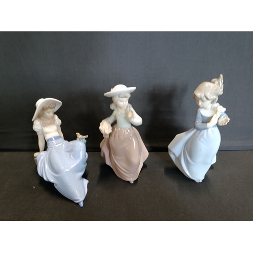 336 - 3 Nao by Lladro figurines, 