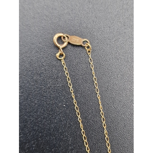 220 - A delicate ladies 9ct gold bracket with heart charm.