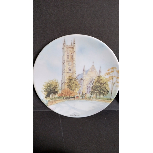 344 - 4 limited edition 1-500 plates of Bolton by artist Gerry Halpin