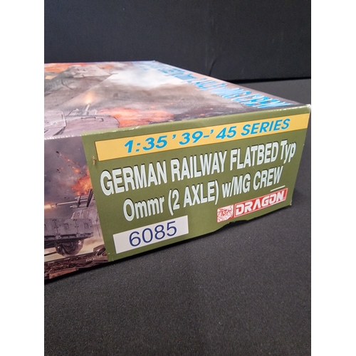 354 - DRAGON German railway flatbed Typ Ommr (2 axle) scale 1:35 no.6085