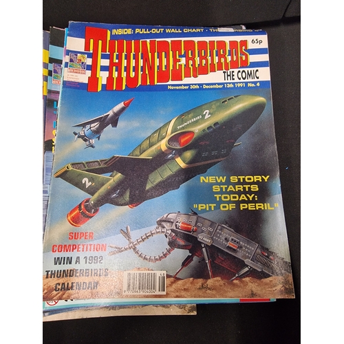 358 - A large collection of collectable THUNDERBIRDs comic.  Datedn1991 to 1993.