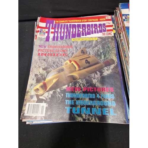 358 - A large collection of collectable THUNDERBIRDs comic.  Datedn1991 to 1993.