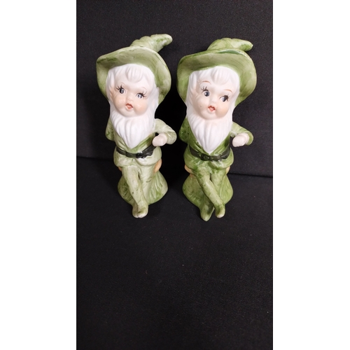 359 - Three vintage Kitsch Irish Leprechaun Figures