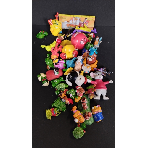 362 - Box of  vintage mixed toys from McDonald's and Burger king and others including south park, Disney a... 