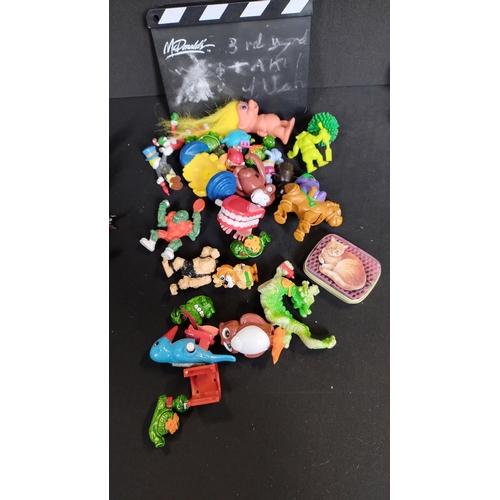 362 - Box of  vintage mixed toys from McDonald's and Burger king and others including south park, Disney a... 