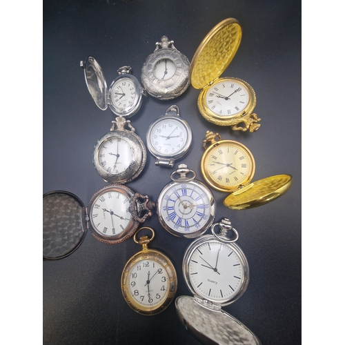 228 - A selection of ladies and men pocket watches.