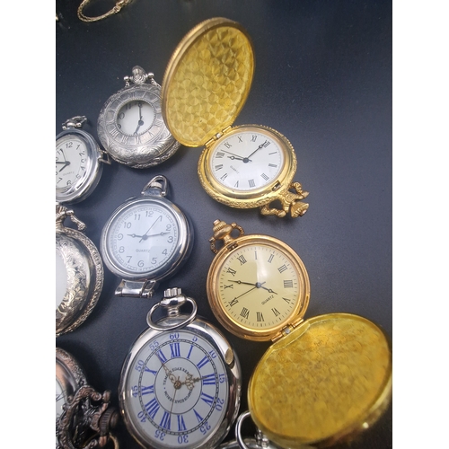 228 - A selection of ladies and men pocket watches.