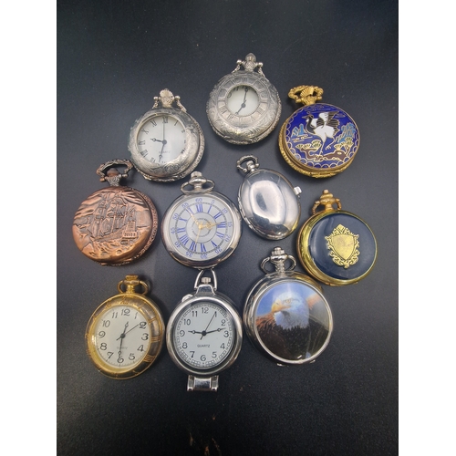 228 - A selection of ladies and men pocket watches.