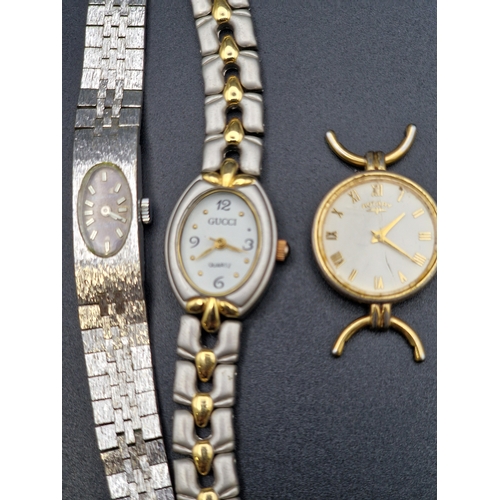 229 - Three ladies dress watches