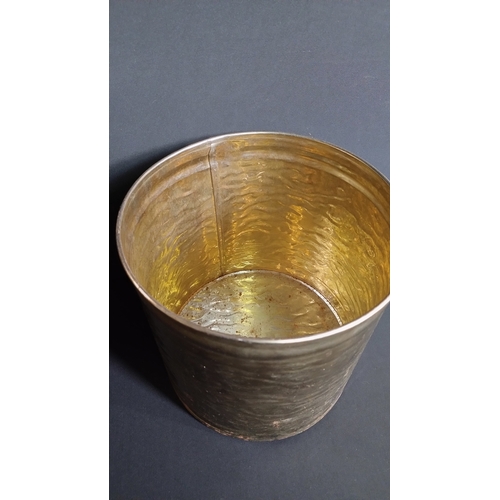 383 - Brass bucket measures 23 x 23