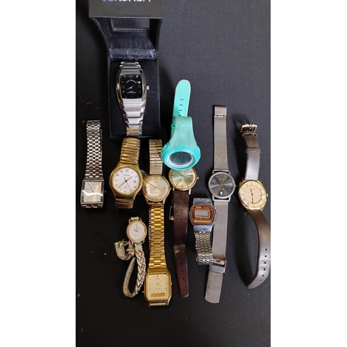 393 - Collection of ladies and mens watches including Sekonda, Casio and others