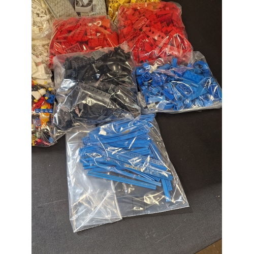 397 - A large quantity of LEGO.  Block and bags of accessories